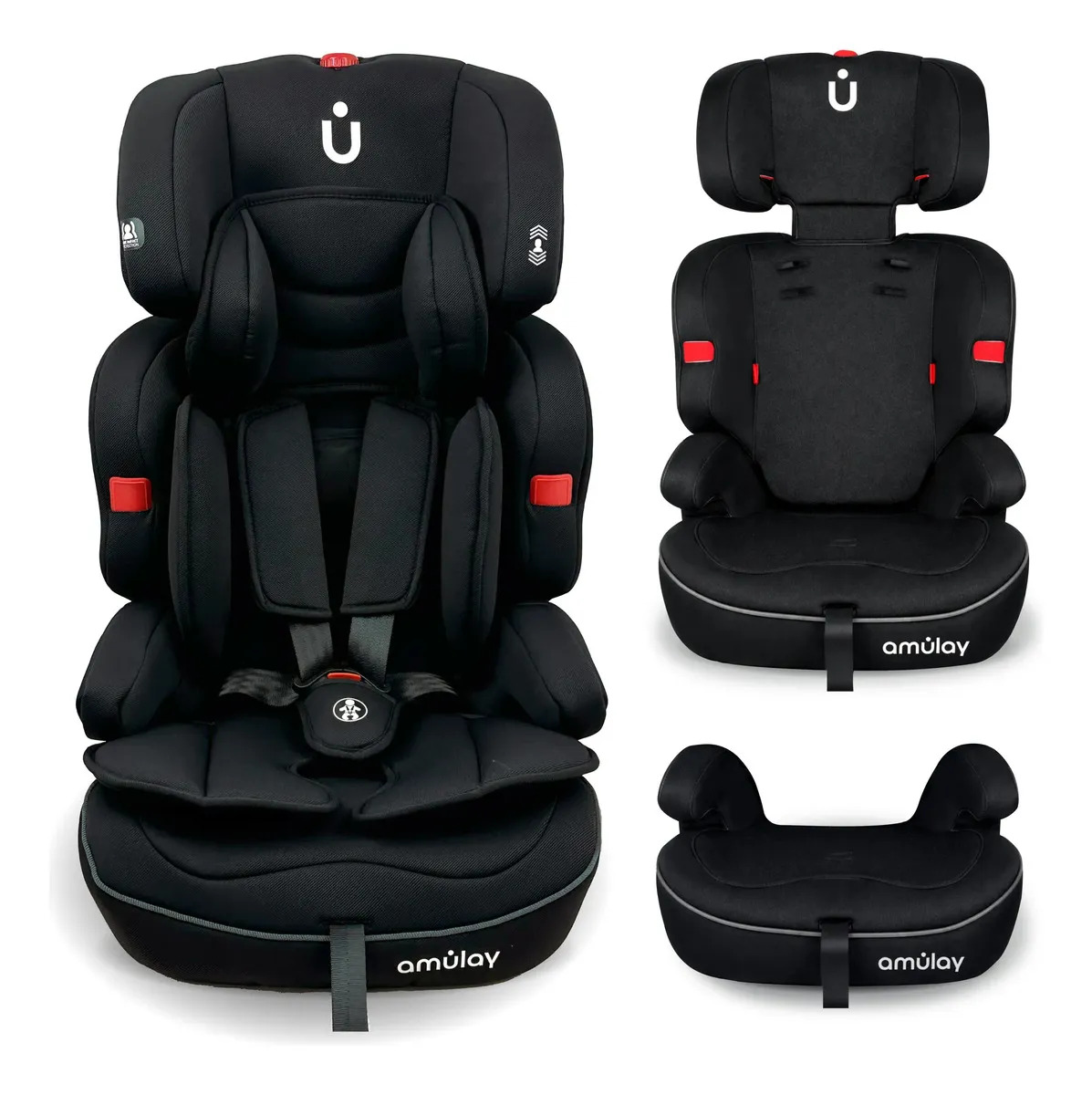 Autoasiento Amulay Zendy 9 a 36 kg negro