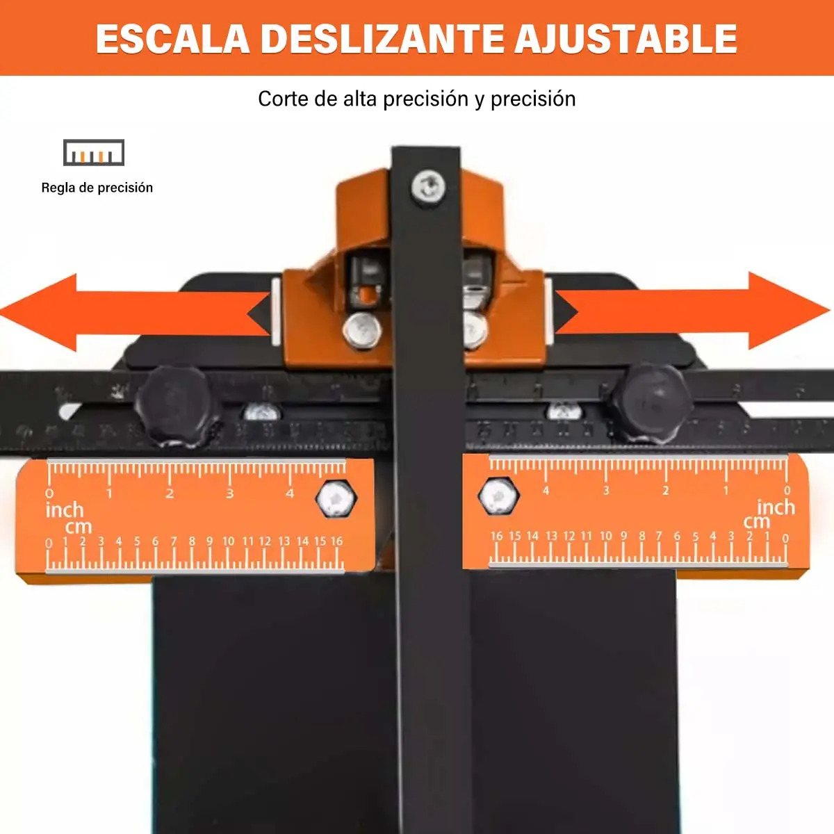 Cortadora de azulejos 120cm Cobbe manual con láser — Plataforma de corte y ruedas deslizantes
